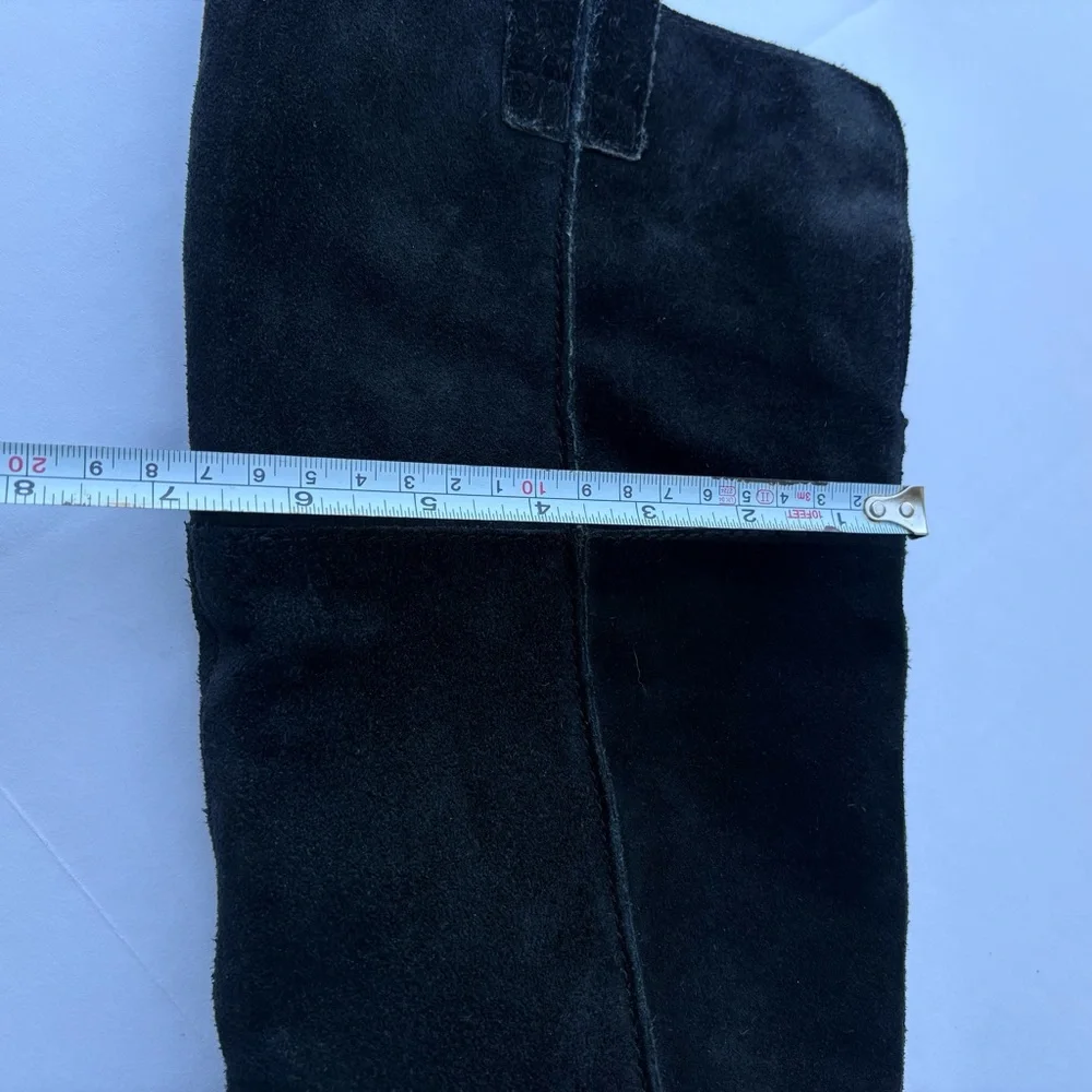 SAM EDELMAN johanna‎ over the knee tall boots suede black size 7 riding leather